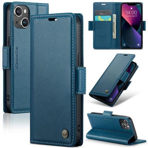 CaseMe 023 Butterfly Buckle Litchi Texture RFID Anti-theft Leather Phone Case, For iPhone 13, For iPhone 13 mini, For iPhone 13 Pro, For iPhone 13 Pro Max, For iPhone 12 / 12 Pro, For iPhone 12 Pro Max, For iPhone 12 mini, For iPhone 11