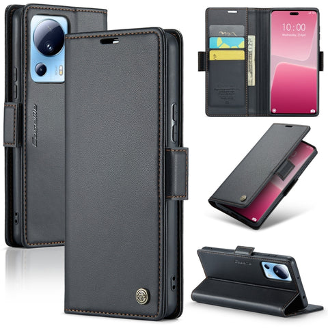 CaseMe 023 Butterfly Buckle Litchi Texture RFID Anti-theft Leather Phone Case, For Xiaomi Poco X5 Pro 5G, For Xiaomi Poco X5 5G, For Xiaomi Redmi 11A/12C, For Xiaomi 13 Lite, For Xiaomi 13 Pro, For Xiaomi 13, For Xiaomi 12T /12T Pro/Redmi K50 Ultra    ...