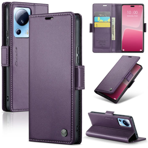 CaseMe 023 Butterfly Buckle Litchi Texture RFID Anti-theft Leather Phone Case, For Xiaomi Poco X5 Pro 5G, For Xiaomi Poco X5 5G, For Xiaomi Redmi 11A/12C, For Xiaomi 13 Lite, For Xiaomi 13 Pro, For Xiaomi 13, For Xiaomi 12T /12T Pro/Redmi K50 Ultra    ...