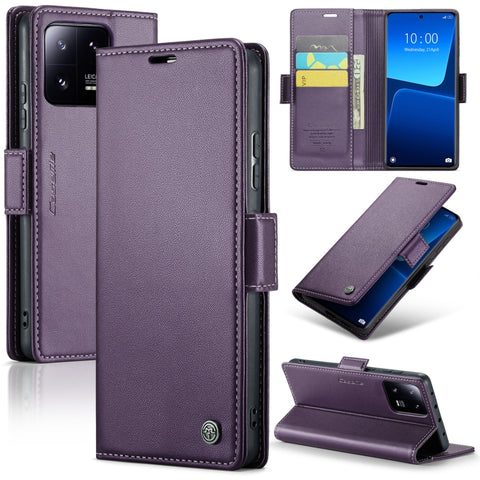 CaseMe 023 Butterfly Buckle Litchi Texture RFID Anti-theft Leather Phone Case, For Xiaomi Poco X5 Pro 5G, For Xiaomi Poco X5 5G, For Xiaomi Redmi 11A/12C, For Xiaomi 13 Lite, For Xiaomi 13 Pro, For Xiaomi 13, For Xiaomi 12T /12T Pro/Redmi K50 Ultra    ...
