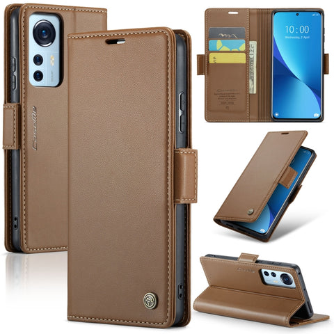 CaseMe 023 Butterfly Buckle Litchi Texture RFID Anti-theft Leather Phone Case, For Xiaomi Poco X5 Pro 5G, For Xiaomi Poco X5 5G, For Xiaomi Redmi 11A/12C, For Xiaomi 13 Lite, For Xiaomi 13 Pro, For Xiaomi 13, For Xiaomi 12T /12T Pro/Redmi K50 Ultra    ...