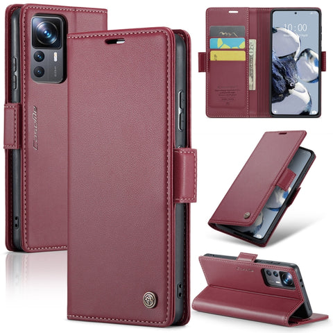 CaseMe 023 Butterfly Buckle Litchi Texture RFID Anti-theft Leather Phone Case, For Xiaomi Poco X5 Pro 5G, For Xiaomi Poco X5 5G, For Xiaomi Redmi 11A/12C, For Xiaomi 13 Lite, For Xiaomi 13 Pro, For Xiaomi 13, For Xiaomi 12T /12T Pro/Redmi K50 Ultra    ...