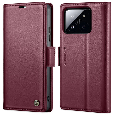 CaseMe 023 Butterfly Buckle Litchi Texture RFID Anti-theft Leather Phone Case, For Xiaomi Redmi Note 13 Pro 4G, For Xiaomi Redmi Note 13 4G, For Xiaomi Redmi 13C 4G / 13C 5G, For Xiaomi Poco C65 4G, For Xiaomi Poco X6 Pro 5G/Redmi K70E 5G              ...