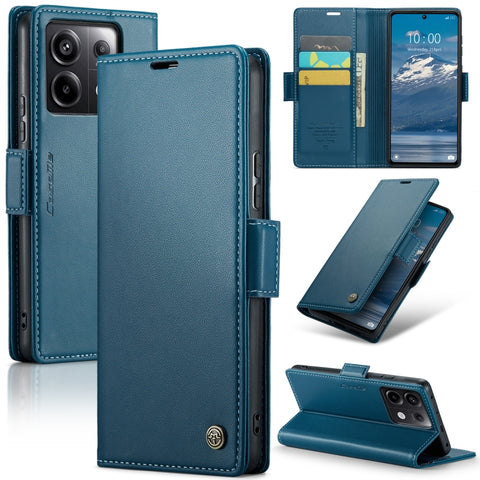 CaseMe 023 Butterfly Buckle Litchi Texture RFID Anti-theft Leather Phone Case, For Xiaomi Redmi Note 13 Pro 4G, For Xiaomi Redmi Note 13 4G, For Xiaomi Redmi 13C 4G / 13C 5G, For Xiaomi Poco C65 4G, For Xiaomi Poco X6 Pro 5G/Redmi K70E 5G              ...