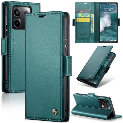 CaseMe 023 Butterfly Buckle Litchi Texture RFID Anti-theft Leather Phone Case, For Xiaomi Redmi Note 13 Pro 4G, For Xiaomi Redmi Note 13 4G, For Xiaomi Redmi 13C 4G / 13C 5G, For Xiaomi Poco C65 4G, For Xiaomi Poco X6 Pro 5G/Redmi K70E 5G              ...