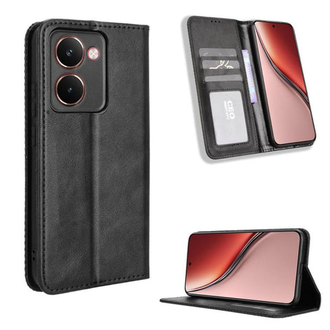 Magnetic Buckle Retro Texture Leather Phone Case, For Realme P4 Pro 5G, For Realme P4 5G, For Realme 15T 5G, For Realme C71 4G India / Note 70T 4G, For Realme 15 5G / 15 Pro 5G, For Realme 15 SEA, For Realme C71 4G, For Realme GT 7 5G                  ...