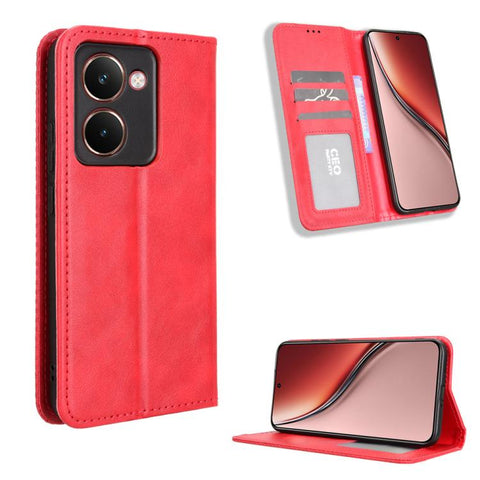 Magnetic Buckle Retro Texture Leather Phone Case, For Realme P4 Pro 5G, For Realme P4 5G, For Realme 15T 5G, For Realme C71 4G India / Note 70T 4G, For Realme 15 5G / 15 Pro 5G, For Realme 15 SEA, For Realme C71 4G, For Realme GT 7 5G                  ...