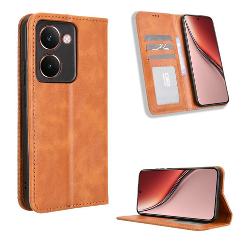 Magnetic Buckle Retro Texture Leather Phone Case, For Realme P4 Pro 5G, For Realme P4 5G, For Realme 15T 5G, For Realme C71 4G India / Note 70T 4G, For Realme 15 5G / 15 Pro 5G, For Realme 15 SEA, For Realme C71 4G, For Realme GT 7 5G                  ...