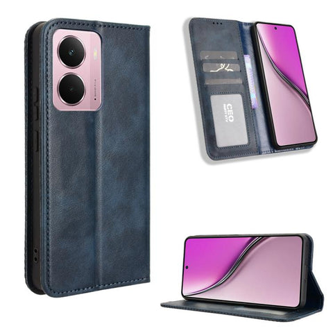 Magnetic Buckle Retro Texture Leather Phone Case, For Realme P4 Pro 5G, For Realme P4 5G, For Realme 15T 5G, For Realme C71 4G India / Note 70T 4G, For Realme 15 5G / 15 Pro 5G, For Realme 15 SEA, For Realme C71 4G, For Realme GT 7 5G                  ...