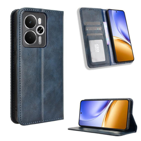 Magnetic Buckle Retro Texture Leather Phone Case, For Realme P4 Pro 5G, For Realme P4 5G, For Realme 15T 5G, For Realme C71 4G India / Note 70T 4G, For Realme 15 5G / 15 Pro 5G, For Realme 15 SEA, For Realme C71 4G, For Realme GT 7 5G                  ...