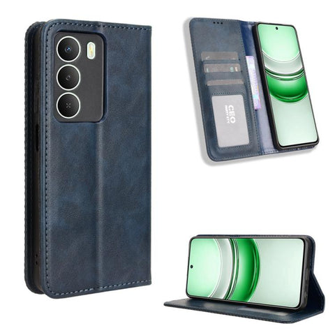 Magnetic Buckle Retro Texture Leather Phone Case, For Realme P4 Pro 5G, For Realme P4 5G, For Realme 15T 5G, For Realme C71 4G India / Note 70T 4G, For Realme 15 5G / 15 Pro 5G, For Realme 15 SEA, For Realme C71 4G, For Realme GT 7 5G                  ...