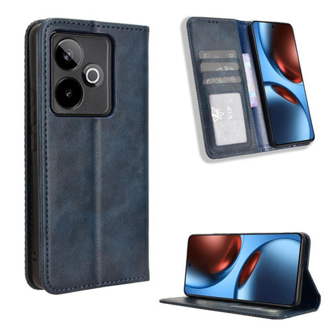Magnetic Buckle Retro Texture Leather Phone Case, For Realme P4 Pro 5G, For Realme P4 5G, For Realme 15T 5G, For Realme C71 4G India / Note 70T 4G, For Realme 15 5G / 15 Pro 5G, For Realme 15 SEA, For Realme C71 4G, For Realme GT 7 5G                  ...