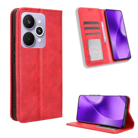 Magnetic Buckle Retro Texture Leather Phone Case, For Realme P4 Pro 5G, For Realme P4 5G, For Realme 15T 5G, For Realme C71 4G India / Note 70T 4G, For Realme 15 5G / 15 Pro 5G, For Realme 15 SEA, For Realme C71 4G, For Realme GT 7 5G                  ...