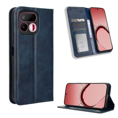 Magnetic Buckle Retro Texture Leather Phone Case, For Realme 16T 5G, For Realme C100i 4G / C100x 4G, For Realme C100 4G, For Realme C83 5G / P4 Lite 5G, For Realme P4 Power 5G, For Realme Note 80 4G, For Realme 16 5G, For Realme 16 Pro+ 5G             ...