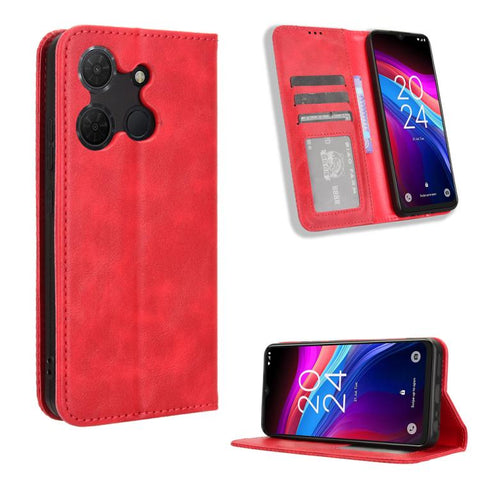 Magnetic Buckle Retro Texture Leather Phone Case, For TCL K70 NxtPaper 5G, For TCL K70 5G / K70 XE, For TCL K70 SE T453D, For TCL K70 4G / K70 Power 4G, For TCL NxtPaper 70 Pro 5G, For TCL K32 5G / K33 5G, For TCL NxtPaper 60 Ultra 5G                  ...