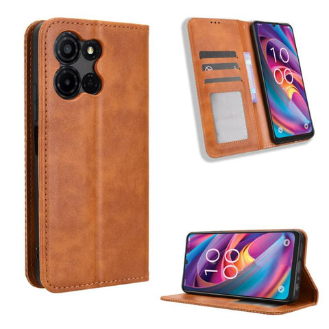 Magnetic Buckle Retro Texture Leather Phone Case, For TCL K70 NxtPaper 5G, For TCL K70 5G / K70 XE, For TCL K70 SE T453D, For TCL K70 4G / K70 Power 4G, For TCL NxtPaper 70 Pro 5G, For TCL K32 5G / K33 5G, For TCL NxtPaper 60 Ultra 5G                  ...