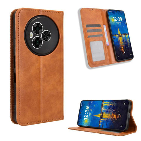 Magnetic Buckle Retro Texture Leather Phone Case, For TCL K70 NxtPaper 5G, For TCL K70 5G / K70 XE, For TCL K70 SE T453D, For TCL K70 4G / K70 Power 4G, For TCL NxtPaper 70 Pro 5G, For TCL K32 5G / K33 5G, For TCL NxtPaper 60 Ultra 5G                  ...