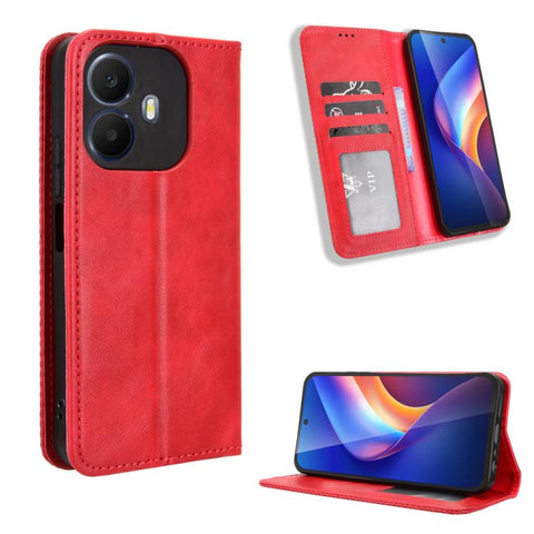 Magnetic Buckle Retro Texture Leather Phone Case, For TCL K70 NxtPaper 5G, For TCL K70 5G / K70 XE, For TCL K70 SE T453D, For TCL K70 4G / K70 Power 4G, For TCL NxtPaper 70 Pro 5G, For TCL K32 5G / K33 5G, For TCL NxtPaper 60 Ultra 5G                  ...