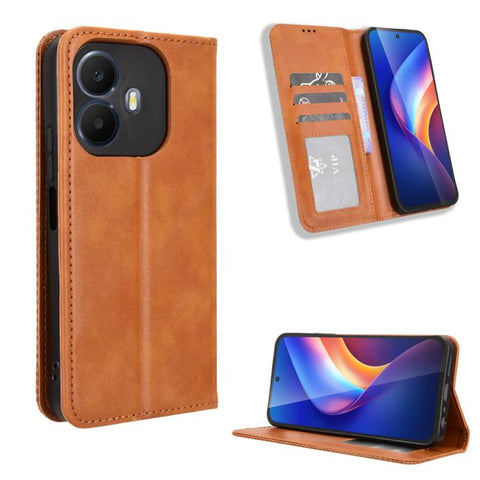 Magnetic Buckle Retro Texture Leather Phone Case, For TCL K70 NxtPaper 5G, For TCL K70 5G / K70 XE, For TCL K70 SE T453D, For TCL K70 4G / K70 Power 4G, For TCL NxtPaper 70 Pro 5G, For TCL K32 5G / K33 5G, For TCL NxtPaper 60 Ultra 5G                  ...