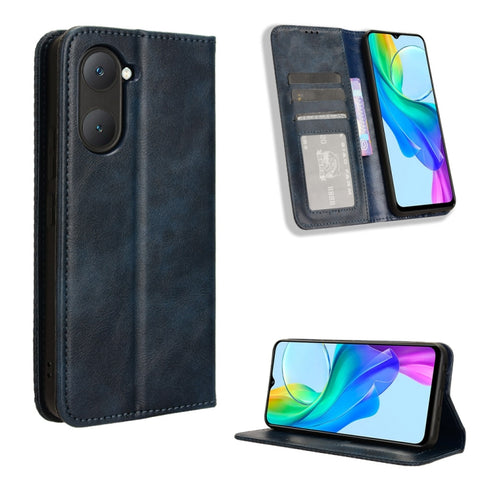 Magnetic Buckle Retro Texture Leather Phone Case, For vivo T3 Pro 5G / iQOO Z9S Pro 5G, For vivo V30e 5G / V40 Lite 5G, For vivo Y58 5G, For vivo S19 Pro 5G / V40 5G, For vivo S19 5G, For vivo Y28 4G, For vivo X100 Ultra 5G, For vivo Y38 5G / Y200i 5G ...