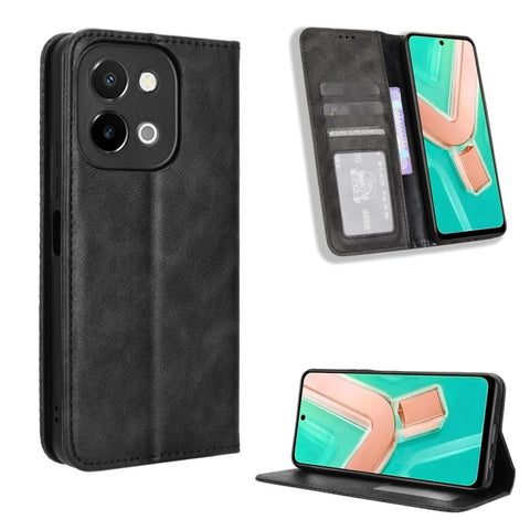 Magnetic Buckle Retro Texture Leather Phone Case, For vivo T3 Pro 5G / iQOO Z9S Pro 5G, For vivo V30e 5G / V40 Lite 5G, For vivo Y58 5G, For vivo S19 Pro 5G / V40 5G, For vivo S19 5G, For vivo Y28 4G, For vivo X100 Ultra 5G, For vivo Y38 5G / Y200i 5G ...