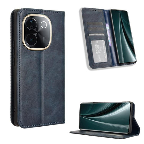 Magnetic Buckle Retro Texture Leather Phone Case, For vivo T3 Pro 5G / iQOO Z9S Pro 5G, For vivo V30e 5G / V40 Lite 5G, For vivo Y58 5G, For vivo S19 Pro 5G / V40 5G, For vivo S19 5G, For vivo Y28 4G, For vivo X100 Ultra 5G, For vivo Y38 5G / Y200i 5G ...