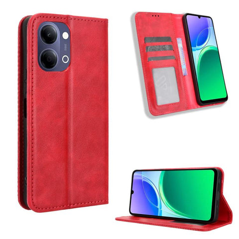 Magnetic Buckle Retro Texture Leather Phone Case, For vivo V80 Lite / iQOO Z11S 5G, For vivo S2 5G / V80 Lite IN/PK, For vivo T5e 4G, For vivo X300 E 5G, For vivo S50 Pro mini / X300 FE 5G Russia, For vivo Y600 Pro 5G, For vivo T5 Pro 5G / iQOO Z11 5G ...