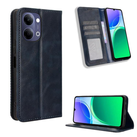 Magnetic Buckle Retro Texture Leather Phone Case, For vivo V80 Lite / iQOO Z11S 5G, For vivo S2 5G / V80 Lite IN/PK, For vivo T5e 4G, For vivo X300 E 5G, For vivo S50 Pro mini / X300 FE 5G Russia, For vivo Y600 Pro 5G, For vivo T5 Pro 5G / iQOO Z11 5G ...