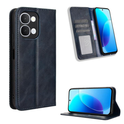 Magnetic Buckle Retro Texture Leather Phone Case, For vivo V80 Lite / iQOO Z11S 5G, For vivo S2 5G / V80 Lite IN/PK, For vivo T5e 4G, For vivo X300 E 5G, For vivo S50 Pro mini / X300 FE 5G Russia, For vivo Y600 Pro 5G, For vivo T5 Pro 5G / iQOO Z11 5G ...