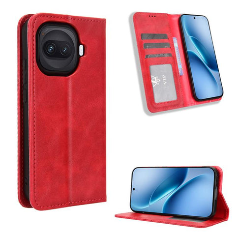 Magnetic Buckle Retro Texture Leather Phone Case, For vivo V80 Lite / iQOO Z11S 5G, For vivo S2 5G / V80 Lite IN/PK, For vivo T5e 4G, For vivo X300 E 5G, For vivo S50 Pro mini / X300 FE 5G Russia, For vivo Y600 Pro 5G, For vivo T5 Pro 5G / iQOO Z11 5G ...