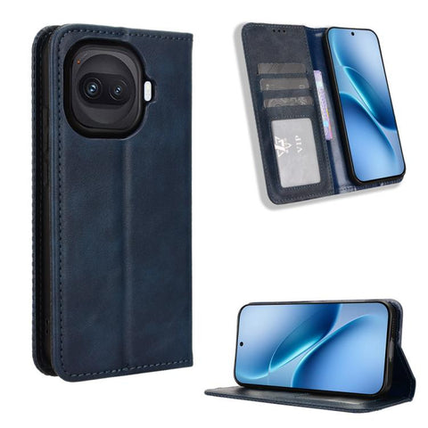 Magnetic Buckle Retro Texture Leather Phone Case, For vivo V80 Lite / iQOO Z11S 5G, For vivo S2 5G / V80 Lite IN/PK, For vivo T5e 4G, For vivo X300 E 5G, For vivo S50 Pro mini / X300 FE 5G Russia, For vivo Y600 Pro 5G, For vivo T5 Pro 5G / iQOO Z11 5G ...