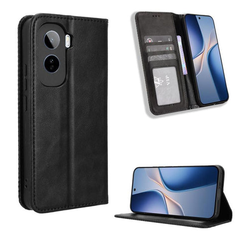 Magnetic Buckle Retro Texture Leather Phone Case, For vivo V80 Lite / iQOO Z11S 5G, For vivo S2 5G / V80 Lite IN/PK, For vivo T5e 4G, For vivo X300 E 5G, For vivo S50 Pro mini / X300 FE 5G Russia, For vivo Y600 Pro 5G, For vivo T5 Pro 5G / iQOO Z11 5G ...