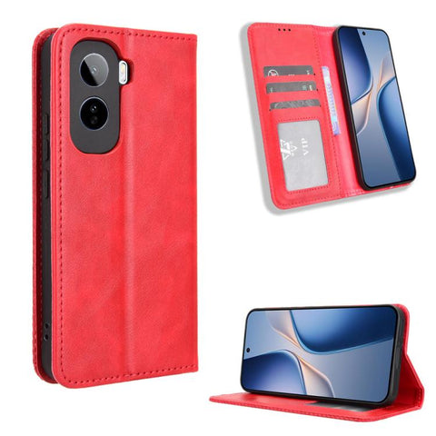 Magnetic Buckle Retro Texture Leather Phone Case, For vivo V80 Lite / iQOO Z11S 5G, For vivo S2 5G / V80 Lite IN/PK, For vivo T5e 4G, For vivo X300 E 5G, For vivo S50 Pro mini / X300 FE 5G Russia, For vivo Y600 Pro 5G, For vivo T5 Pro 5G / iQOO Z11 5G ...