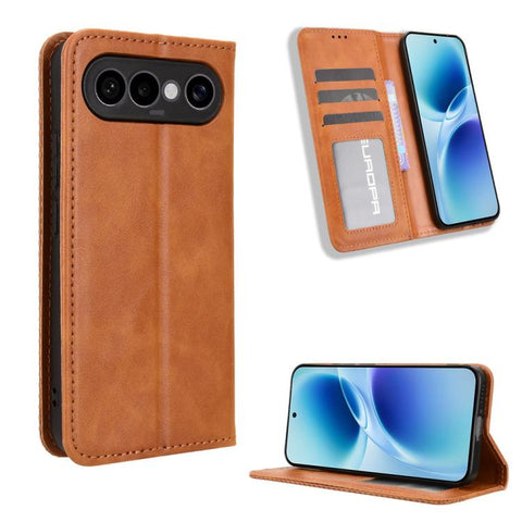 Magnetic Buckle Retro Texture Leather Phone Case, For vivo V80 Lite / iQOO Z11S 5G, For vivo S2 5G / V80 Lite IN/PK, For vivo T5e 4G, For vivo X300 E 5G, For vivo S50 Pro mini / X300 FE 5G Russia, For vivo Y600 Pro 5G, For vivo T5 Pro 5G / iQOO Z11 5G ...
