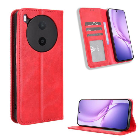 Magnetic Buckle Retro Texture Leather Phone Case, For vivo V80 Lite / iQOO Z11S 5G, For vivo S2 5G / V80 Lite IN/PK, For vivo T5e 4G, For vivo X300 E 5G, For vivo S50 Pro mini / X300 FE 5G Russia, For vivo Y600 Pro 5G, For vivo T5 Pro 5G / iQOO Z11 5G ...