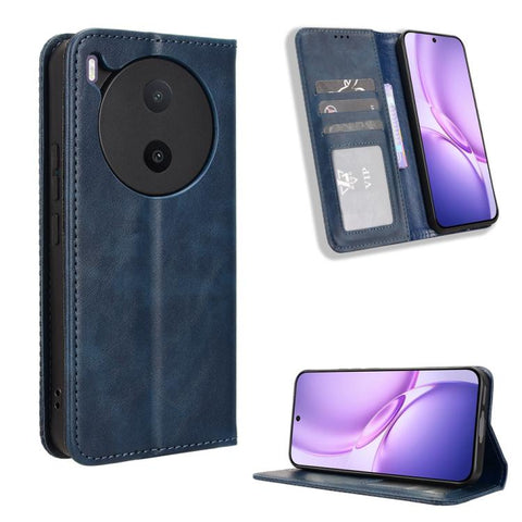 Magnetic Buckle Retro Texture Leather Phone Case, For vivo V80 Lite / iQOO Z11S 5G, For vivo S2 5G / V80 Lite IN/PK, For vivo T5e 4G, For vivo X300 E 5G, For vivo S50 Pro mini / X300 FE 5G Russia, For vivo Y600 Pro 5G, For vivo T5 Pro 5G / iQOO Z11 5G ...