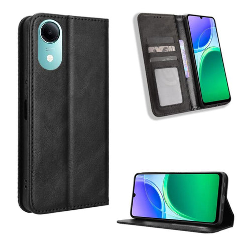 Magnetic Buckle Retro Texture Leather Phone Case, For vivo V80 Lite / iQOO Z11S 5G, For vivo S2 5G / V80 Lite IN/PK, For vivo T5e 4G, For vivo X300 E 5G, For vivo S50 Pro mini / X300 FE 5G Russia, For vivo Y600 Pro 5G, For vivo T5 Pro 5G / iQOO Z11 5G ...