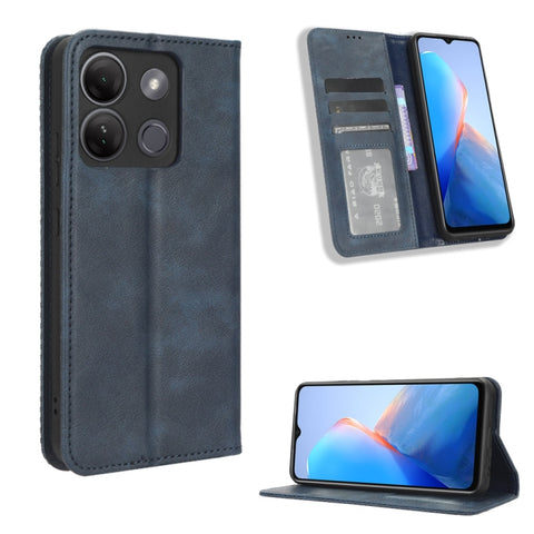 Magnetic Buckle Retro Texture Leather Phone Case, For Infinix GT 10 Pro, For Infinix Hot 30 5G X6832, For Infinix Smart 7 Plus, For Infinix Note 30 5G, For Infinix Smart 7 HD X6516, For Infinix Note 30i, For Infinix Note 30 Pro, For Infinix Note 30 4G ...