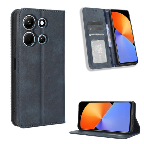 Magnetic Buckle Retro Texture Leather Phone Case, For Infinix GT 10 Pro, For Infinix Hot 30 5G X6832, For Infinix Smart 7 Plus, For Infinix Note 30 5G, For Infinix Smart 7 HD X6516, For Infinix Note 30i, For Infinix Note 30 Pro, For Infinix Note 30 4G ...