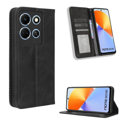 Magnetic Buckle Retro Texture Leather Phone Case, For Infinix GT 10 Pro, For Infinix Hot 30 5G X6832, For Infinix Smart 7 Plus, For Infinix Note 30 5G, For Infinix Smart 7 HD X6516, For Infinix Note 30i, For Infinix Note 30 Pro, For Infinix Note 30 4G ...