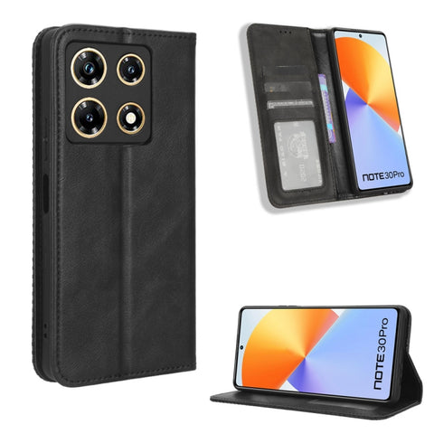 Magnetic Buckle Retro Texture Leather Phone Case, For Infinix GT 10 Pro, For Infinix Hot 30 5G X6832, For Infinix Smart 7 Plus, For Infinix Note 30 5G, For Infinix Smart 7 HD X6516, For Infinix Note 30i, For Infinix Note 30 Pro, For Infinix Note 30 4G ...