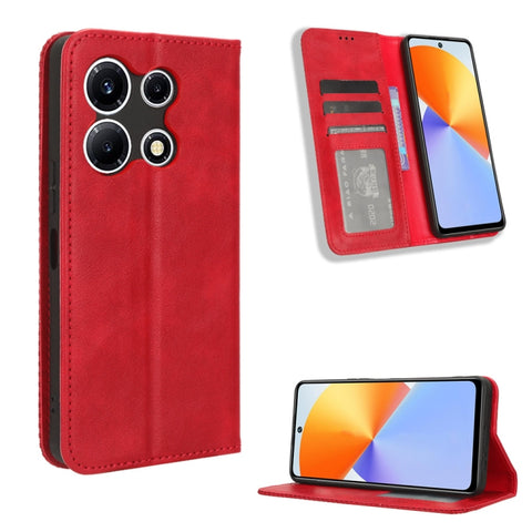 Magnetic Buckle Retro Texture Leather Phone Case, For Infinix GT 10 Pro, For Infinix Hot 30 5G X6832, For Infinix Smart 7 Plus, For Infinix Note 30 5G, For Infinix Smart 7 HD X6516, For Infinix Note 30i, For Infinix Note 30 Pro, For Infinix Note 30 4G ...