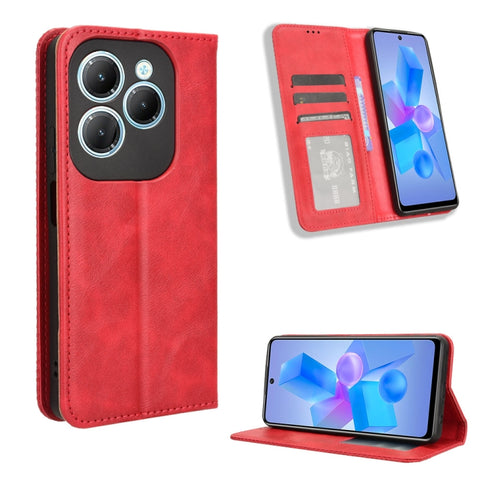 Magnetic Buckle Retro Texture Leather Phone Case, For Infinix Zero 40 4G, For Infinix Note 40X 5G X6838, For Infinix Note 40 5G X6852, For Infinix GT 20 Pro 5G X6871, For Infinix Note 40 Pro 4G, For Infinix Note 40 Pro 5G, For Infinix Note 40 4G       ...