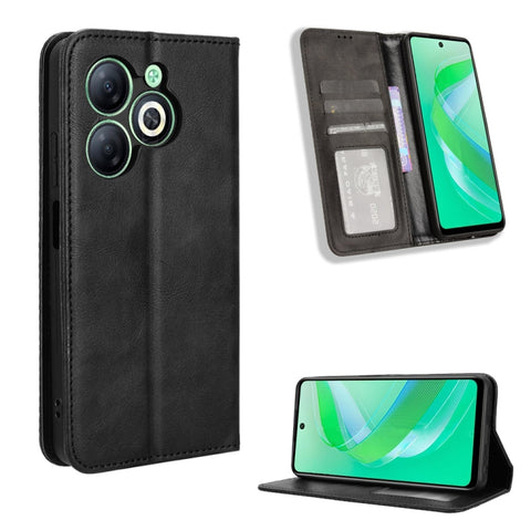 Magnetic Buckle Retro Texture Leather Phone Case, For Infinix Zero 40 4G, For Infinix Note 40X 5G X6838, For Infinix Note 40 5G X6852, For Infinix GT 20 Pro 5G X6871, For Infinix Note 40 Pro 4G, For Infinix Note 40 Pro 5G, For Infinix Note 40 4G       ...