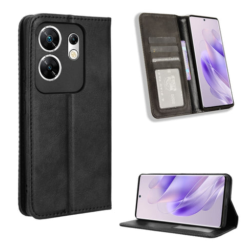 Magnetic Buckle Retro Texture Leather Phone Case, For Infinix Zero 40 4G, For Infinix Note 40X 5G X6838, For Infinix Note 40 5G X6852, For Infinix GT 20 Pro 5G X6871, For Infinix Note 40 Pro 4G, For Infinix Note 40 Pro 5G, For Infinix Note 40 4G       ...