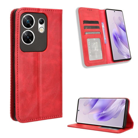 Magnetic Buckle Retro Texture Leather Phone Case, For Infinix Zero 40 4G, For Infinix Note 40X 5G X6838, For Infinix Note 40 5G X6852, For Infinix GT 20 Pro 5G X6871, For Infinix Note 40 Pro 4G, For Infinix Note 40 Pro 5G, For Infinix Note 40 4G       ...