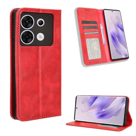 Magnetic Buckle Retro Texture Leather Phone Case, For Infinix Zero 40 4G, For Infinix Note 40X 5G X6838, For Infinix Note 40 5G X6852, For Infinix GT 20 Pro 5G X6871, For Infinix Note 40 Pro 4G, For Infinix Note 40 Pro 5G, For Infinix Note 40 4G       ...