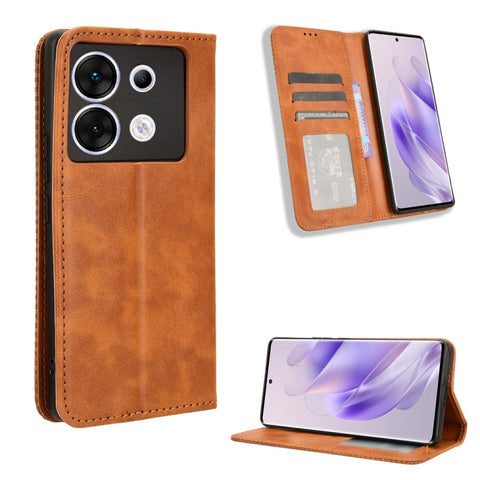 Magnetic Buckle Retro Texture Leather Phone Case, For Infinix Zero 40 4G, For Infinix Note 40X 5G X6838, For Infinix Note 40 5G X6852, For Infinix GT 20 Pro 5G X6871, For Infinix Note 40 Pro 4G, For Infinix Note 40 Pro 5G, For Infinix Note 40 4G       ...