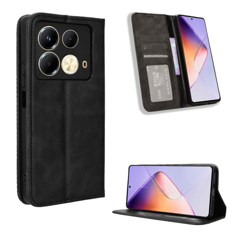 Magnetic Buckle Retro Texture Leather Phone Case, For Infinix Zero 40 4G, For Infinix Note 40X 5G X6838, For Infinix Note 40 5G X6852, For Infinix GT 20 Pro 5G X6871, For Infinix Note 40 Pro 4G, For Infinix Note 40 Pro 5G, For Infinix Note 40 4G       ...