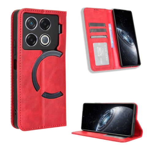 Magnetic Buckle Retro Texture Leather Phone Case, For Infinix Zero 40 4G, For Infinix Note 40X 5G X6838, For Infinix Note 40 5G X6852, For Infinix GT 20 Pro 5G X6871, For Infinix Note 40 Pro 4G, For Infinix Note 40 Pro 5G, For Infinix Note 40 4G       ...